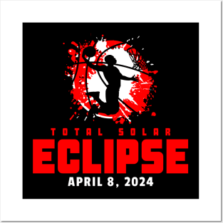 Total Solar Eclipse 2024 Basketball Posters and Art